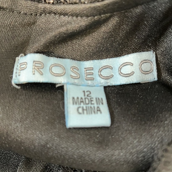 PROSECCO Sequined Black Sleeveless Cocktail Dress Size 12 NWT - Picture 7 of 8